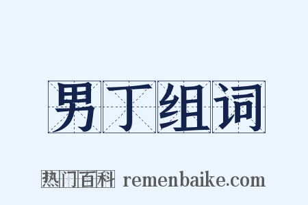 男丁组词是什么意思的图片